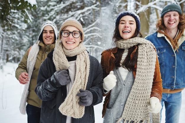 Group of Young People Having Fun on Vacation