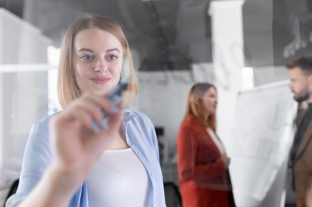 Free Photo group of young people at work