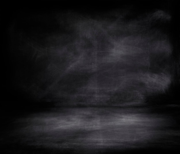 Free Photo grunge black chalkboard textured background