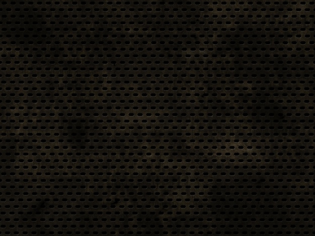 Free photo grunge perforated metallic texture background