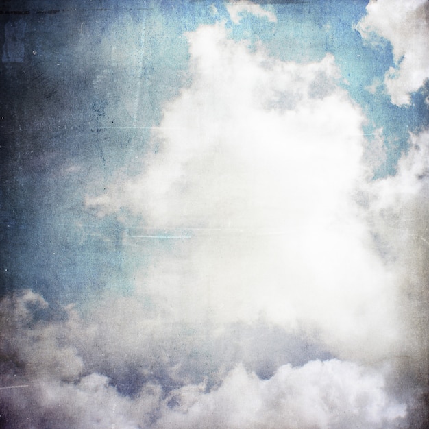 Grunge sky and clouds background