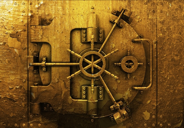 Free Photo grunge style bank vault