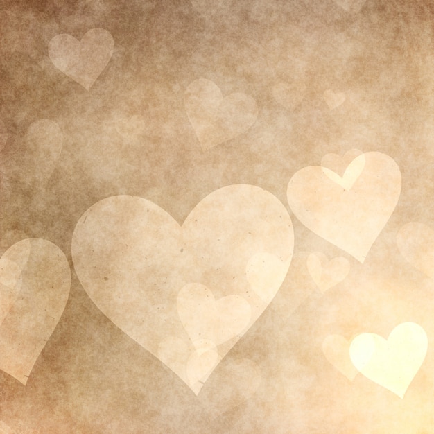 Grunge style hearts background for Valentine's Day