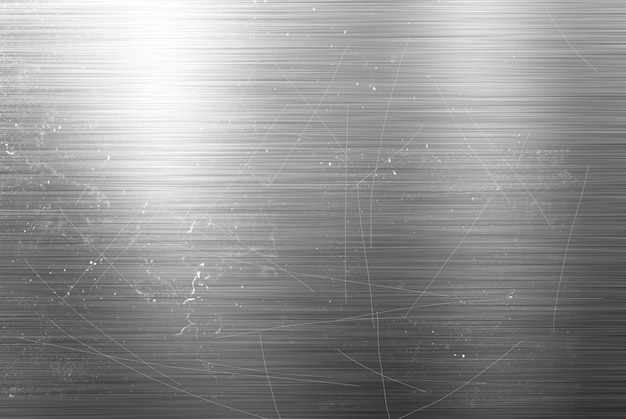 Grunge style scratched brush metal background