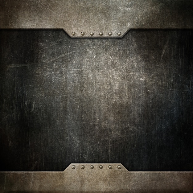 Grunge texture background with metallic design