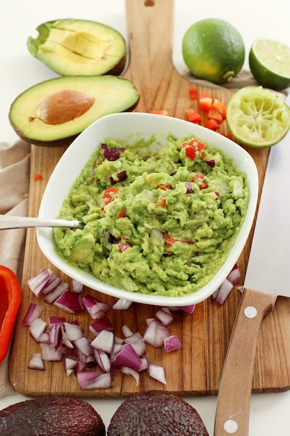 Free photo guacamole dip