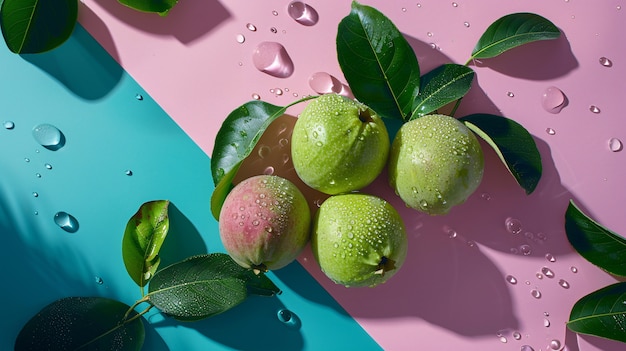 Free Photo guava fruit still life