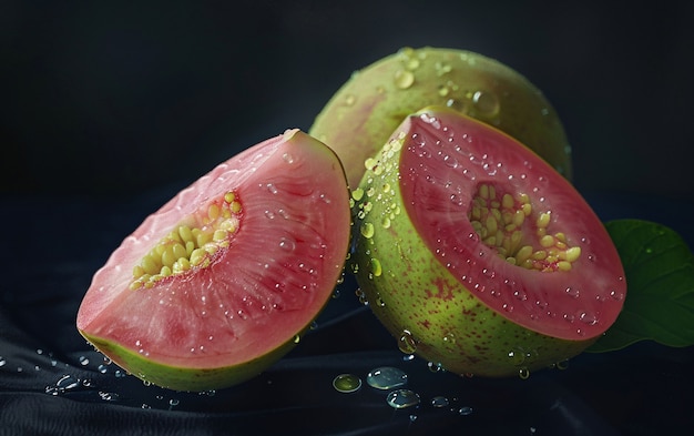 Free photo guava fruit still life