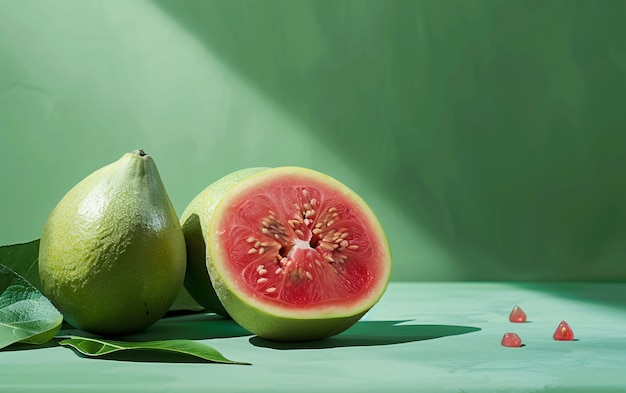 Free photo guava fruit still life