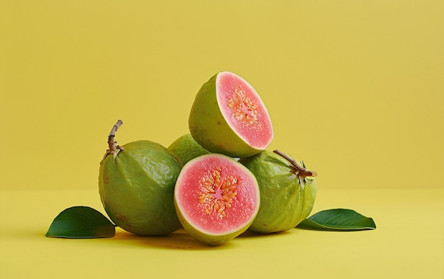 Free photo guava fruit still life