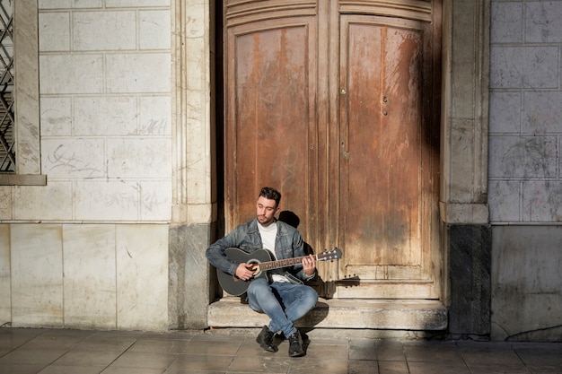 Free Photo guitar music outdoors