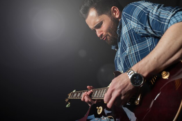 Guitarist performing