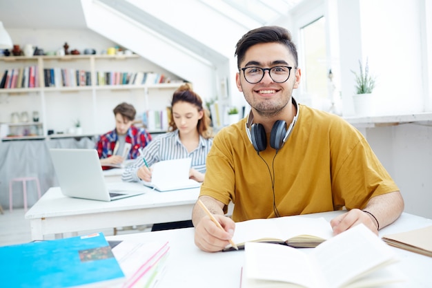 Guy at lesson