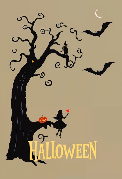 Free Photo halloween background illustration