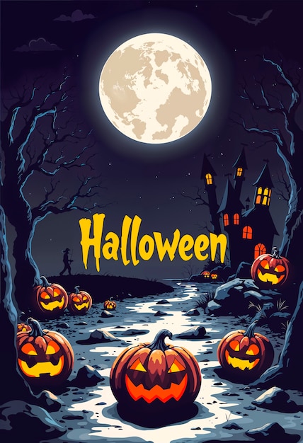 Free photo halloween background illustration