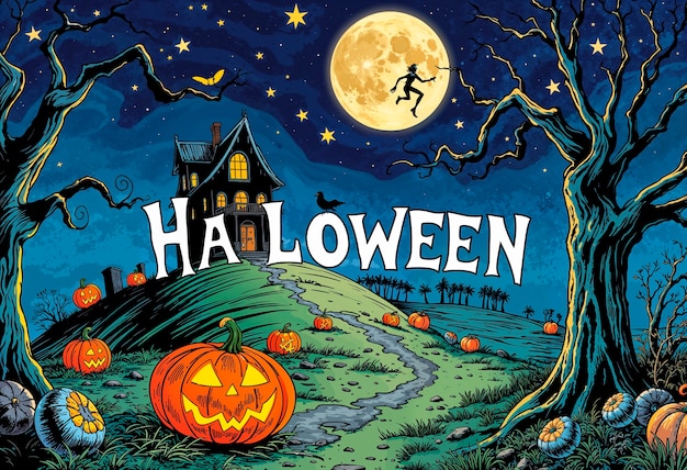 Free photo halloween background illustration