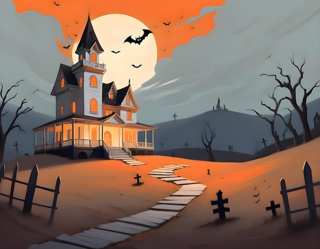 Free photo halloween background illustration