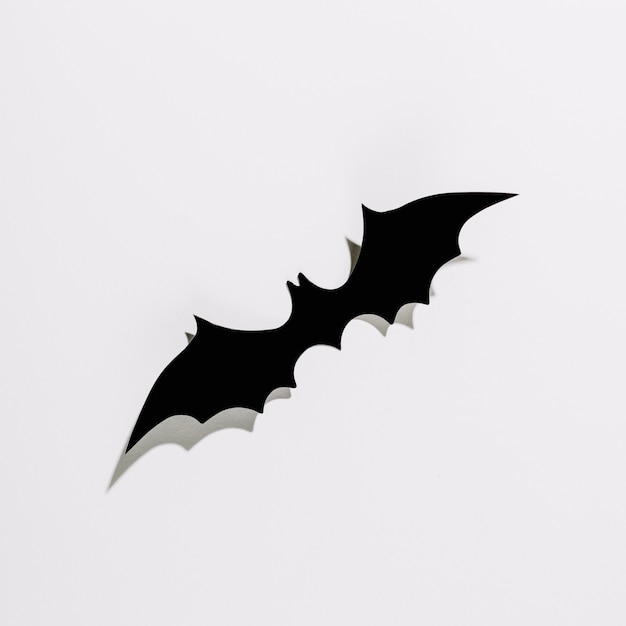 Halloween bat made of black plastic