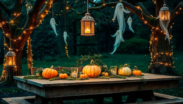 Free Photo halloween celebration outdoors