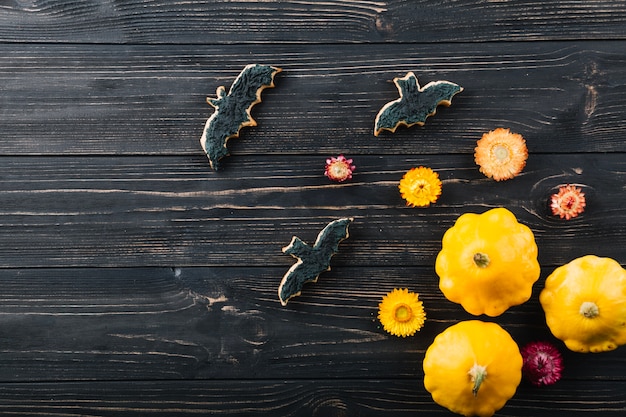 Halloween cookies with pumpkins