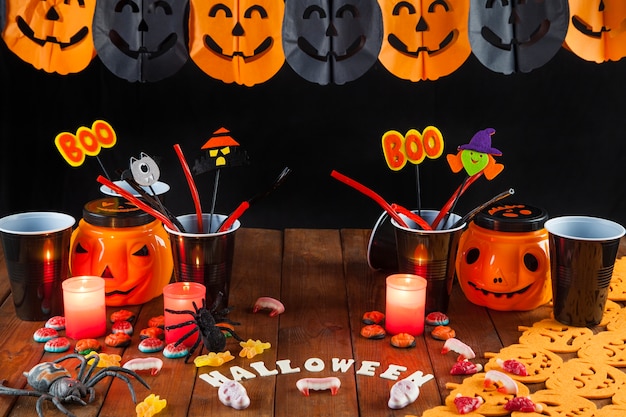 Free Photo halloween decorations for party