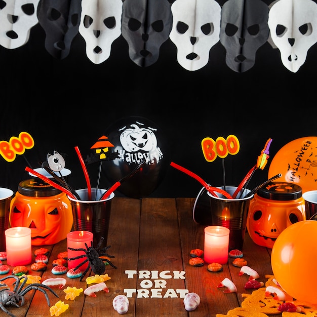 Free Photo halloween decorations for party