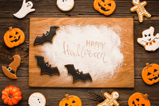 Free photo halloween elements flat design