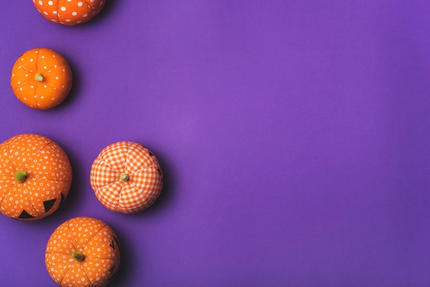 Free photo halloween fluffy orange pumpkins