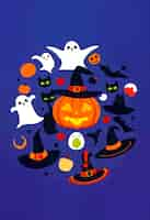 Free photo halloween ghost illustration