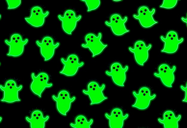 Halloween ghost pattern illustration