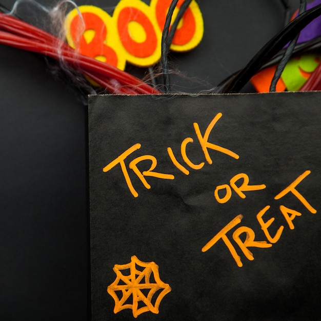 Free photo halloween package with supplies