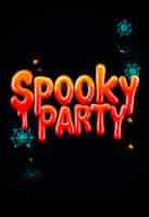 Free photo halloween party illustration poster