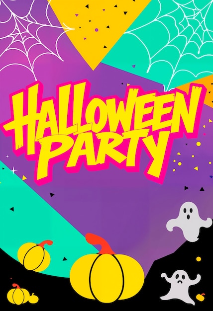 Free Photo halloween party illustration poster