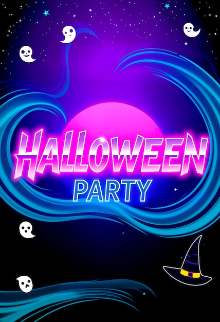 Free Photo halloween party illustration poster