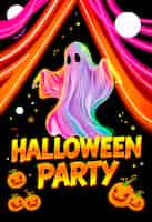 Free photo halloween party illustration poster