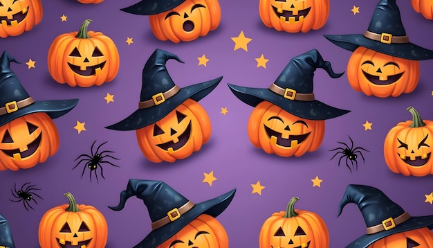 Halloween pattern design illustration