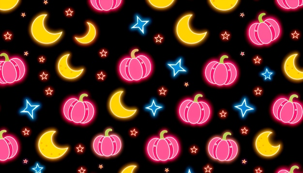 Free Photo halloween pumpkin pattern illustration