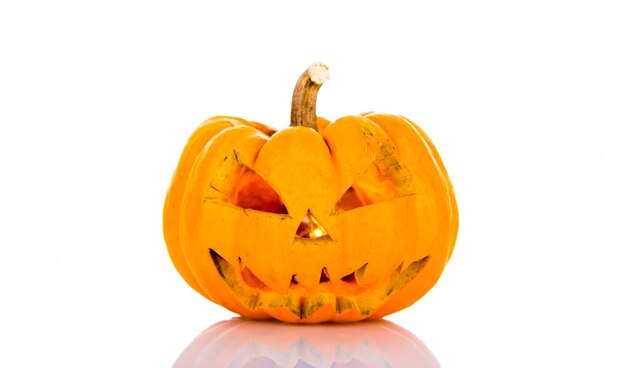 Halloween pumpkin on a white background