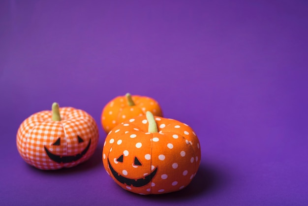 Free photo halloween soft orange pumpkins