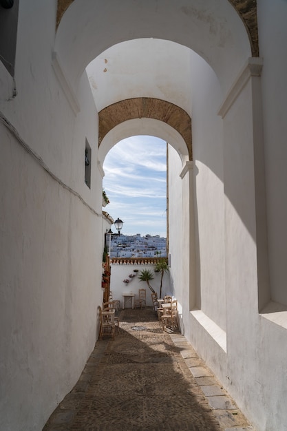 hallway during daytime in vejer de la frontera, spain