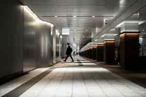 Free photo hallway of a hotel