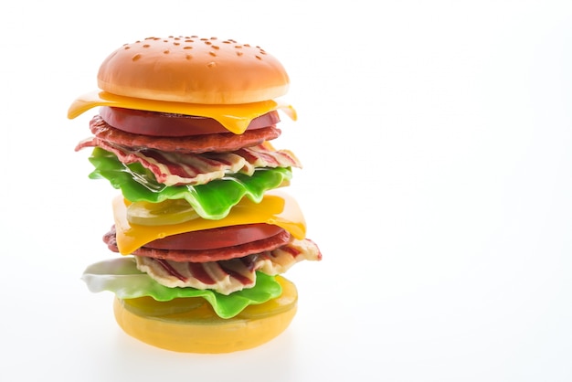 Free photo hamburger isolated