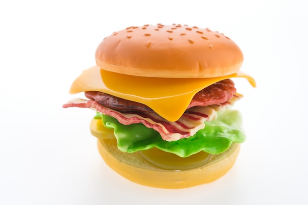 Free Photo hamburger with cheese lettuce and bacon