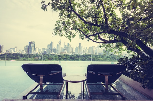 Hammocks overlooking the city