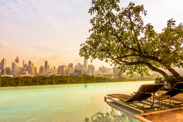 Free photo hammocks under a tree