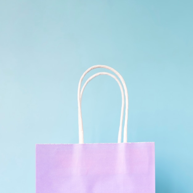 Free photo hand holding paper bag