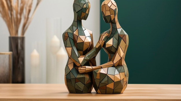 Free Photo handcrafted wooden decorative sculpture