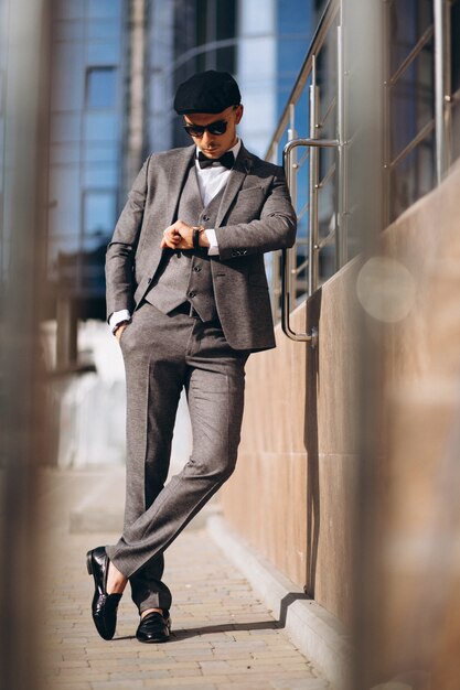 Handsome business man in suit