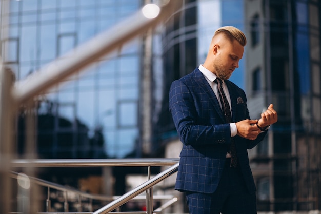 Handsome business man in suit