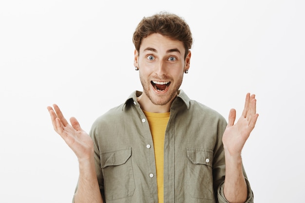 Free Photo handsome man posing in the studio